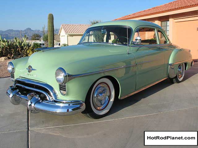 1950 Oldsmobile Holiday Rocket 88 Coupe Hotrodplanet 1950 Oldsmobile Holiday Rocket 88 Coupe Front Green